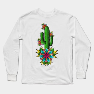 Floral Cactus Long Sleeve T-Shirt